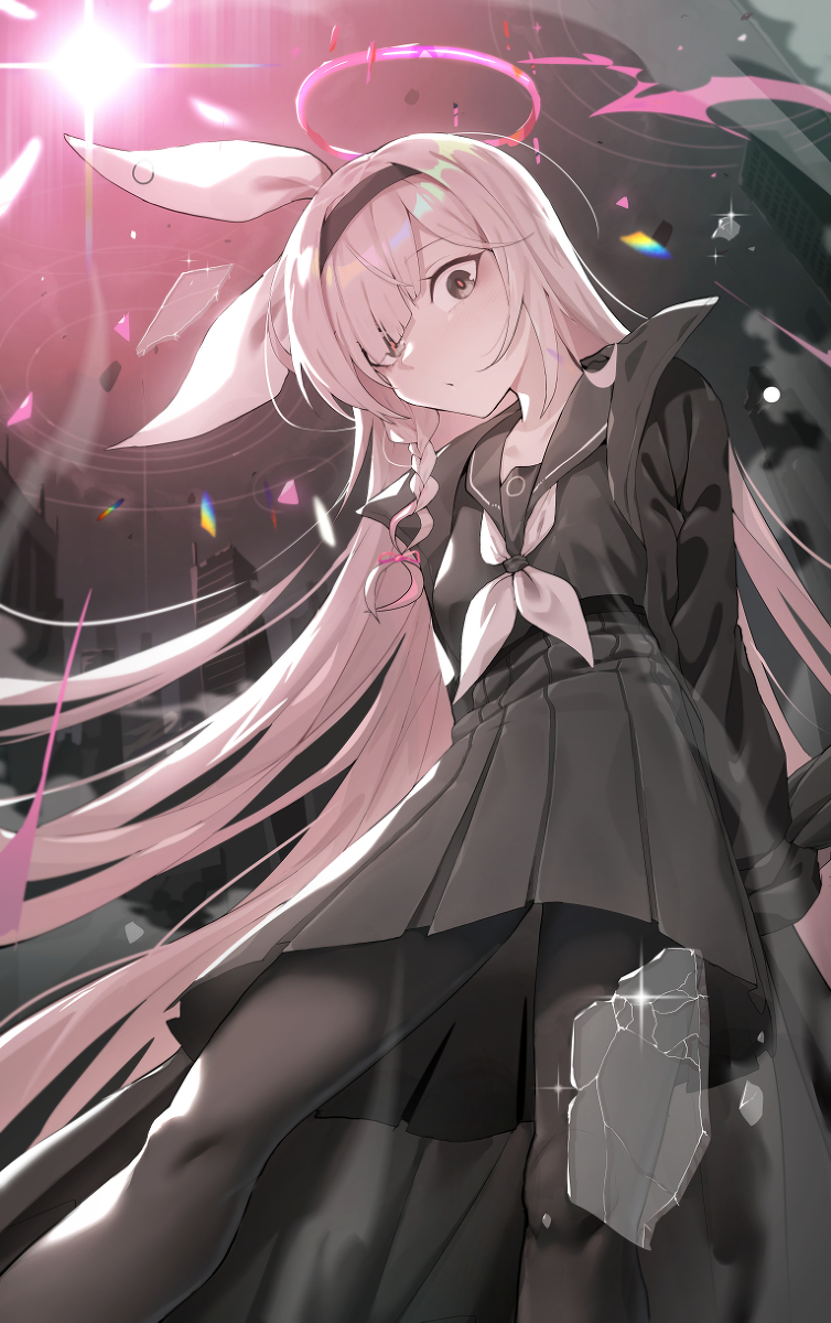 This is a pixiv picture whose title is 黒いアロナ.
