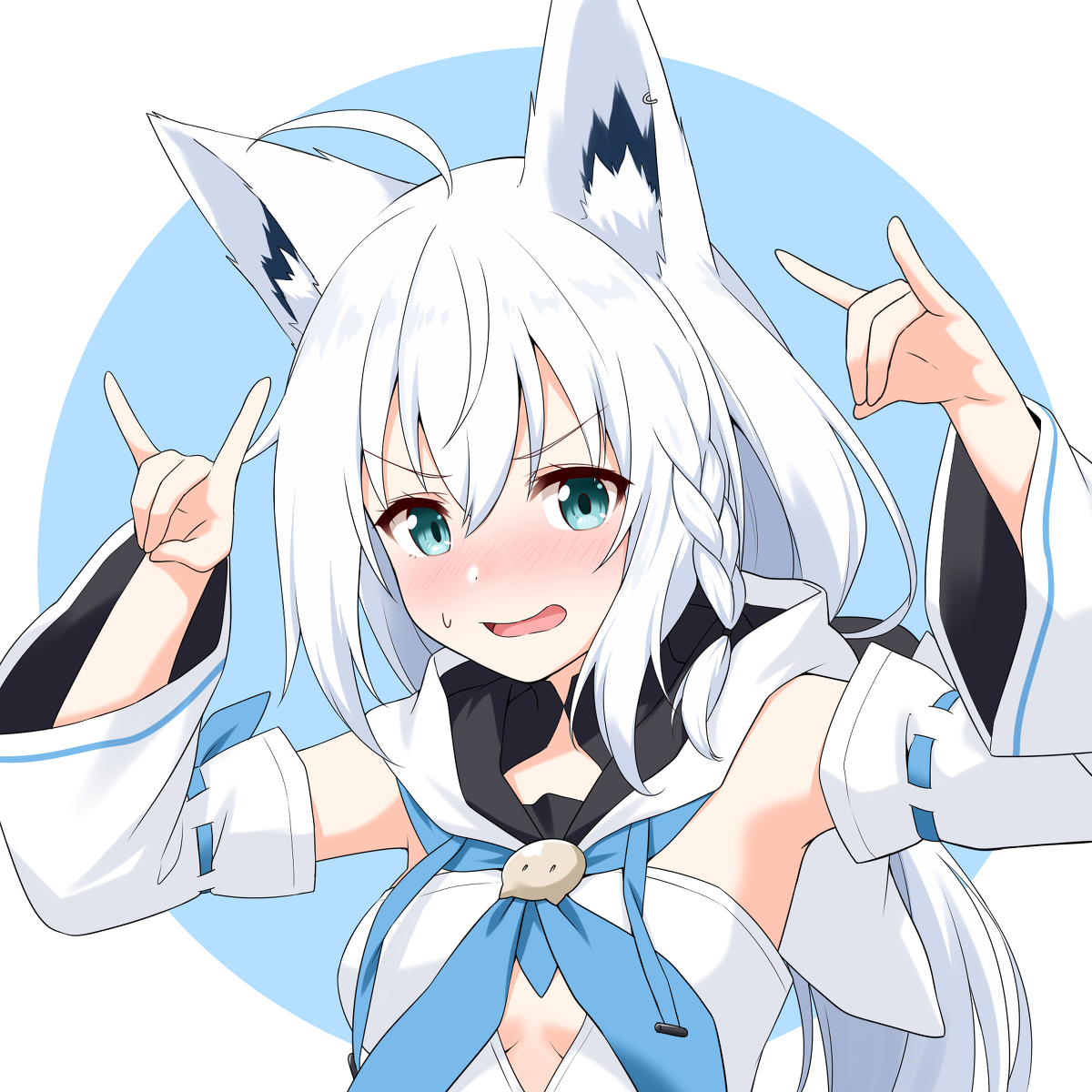 This is a pixiv picture whose title is フブキ.
