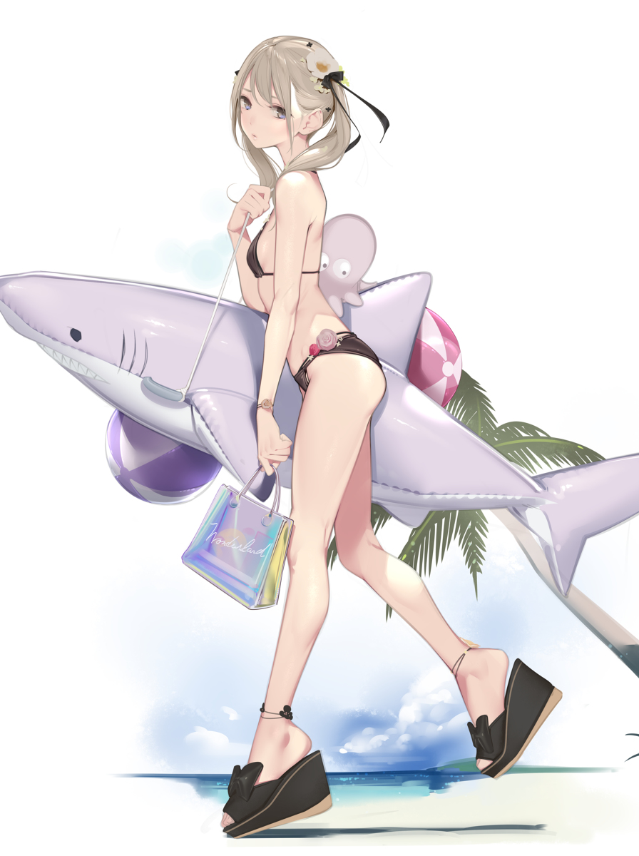 This is a pixiv picture whose title is 水着ガール.