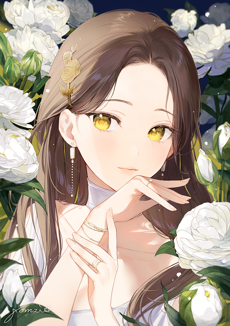 This is a pixiv picture whose title is Ranunculus.