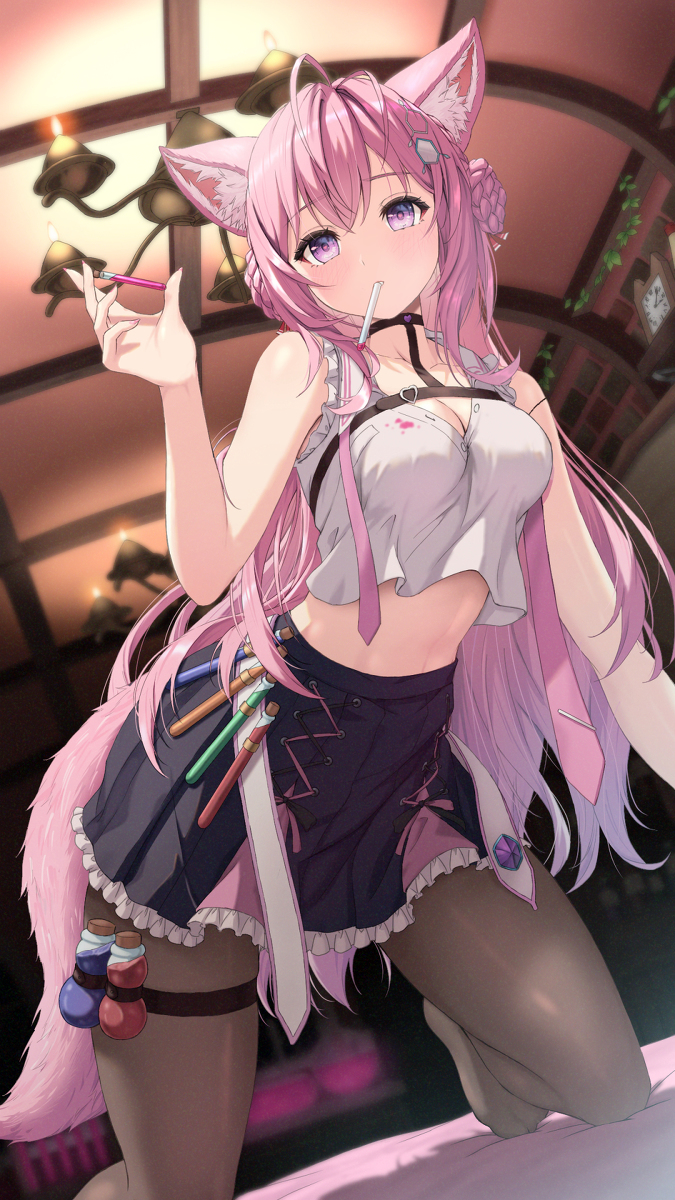 This is a pixiv picture whose title is 博衣こより.