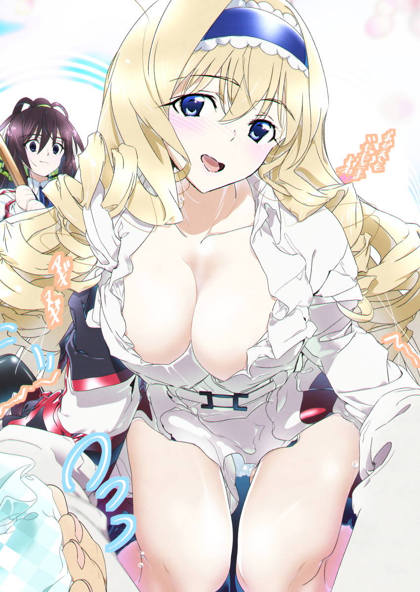 This is a pixiv picture whose title is ホワイトデーに描いたセシリア、箒、一夏落書き🌸とプラス一枚✨.