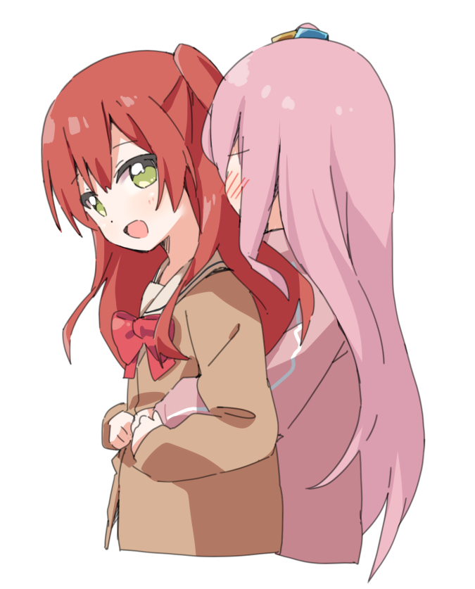 This is a pixiv picture whose title is 喜多ちゃんとぼっちちゃん。.