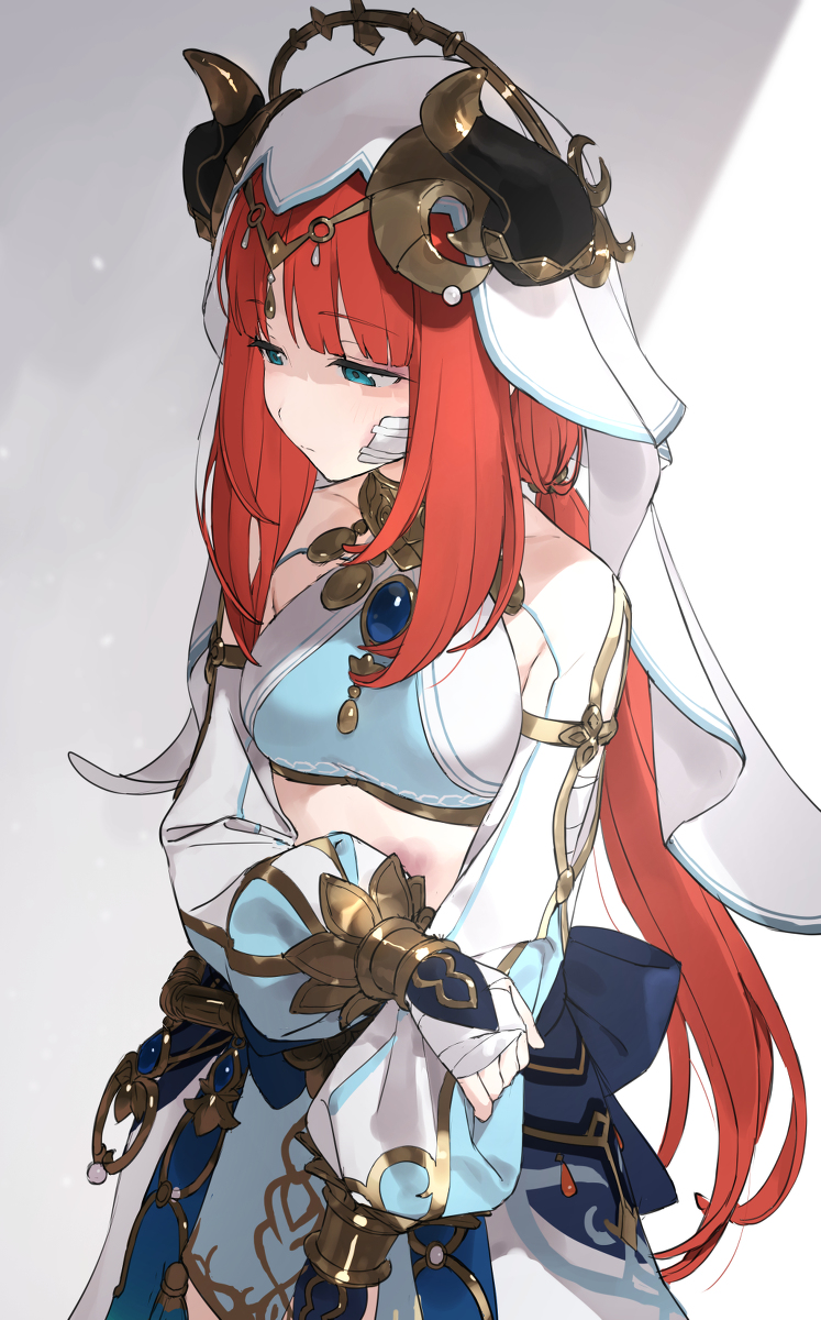 This is a pixiv picture whose title is 怪我ニロ.