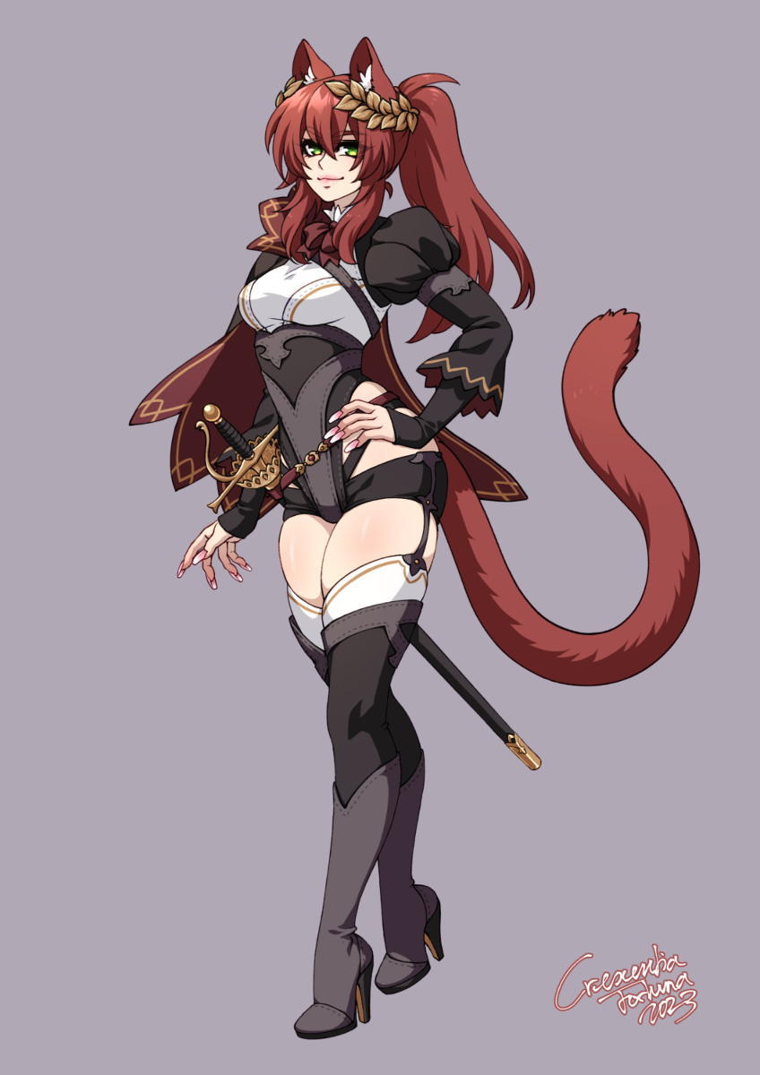 This is a pixiv picture whose title is Commission - Andraste new Outfit.