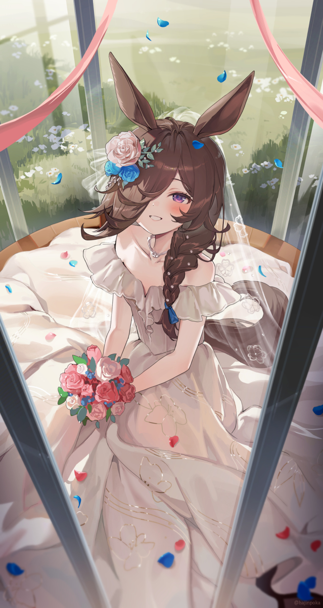 This is a pixiv picture whose title is ウェディングライスちゃん.