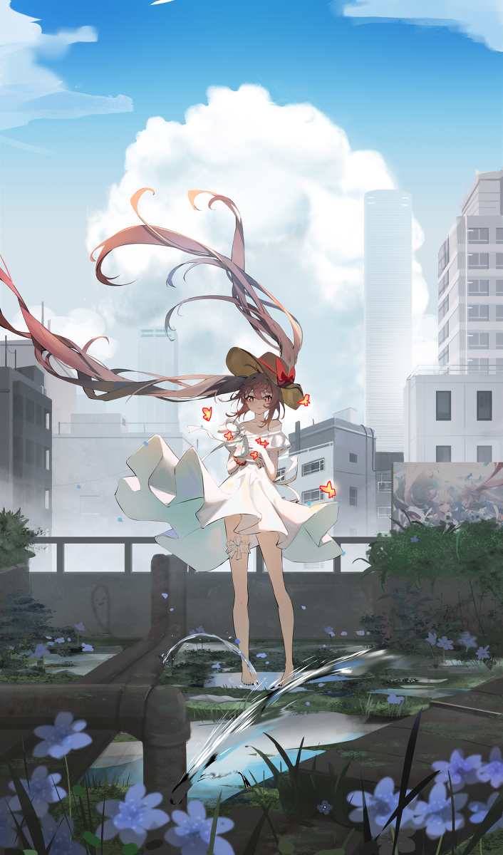 This is a pixiv picture whose title is HuTao.