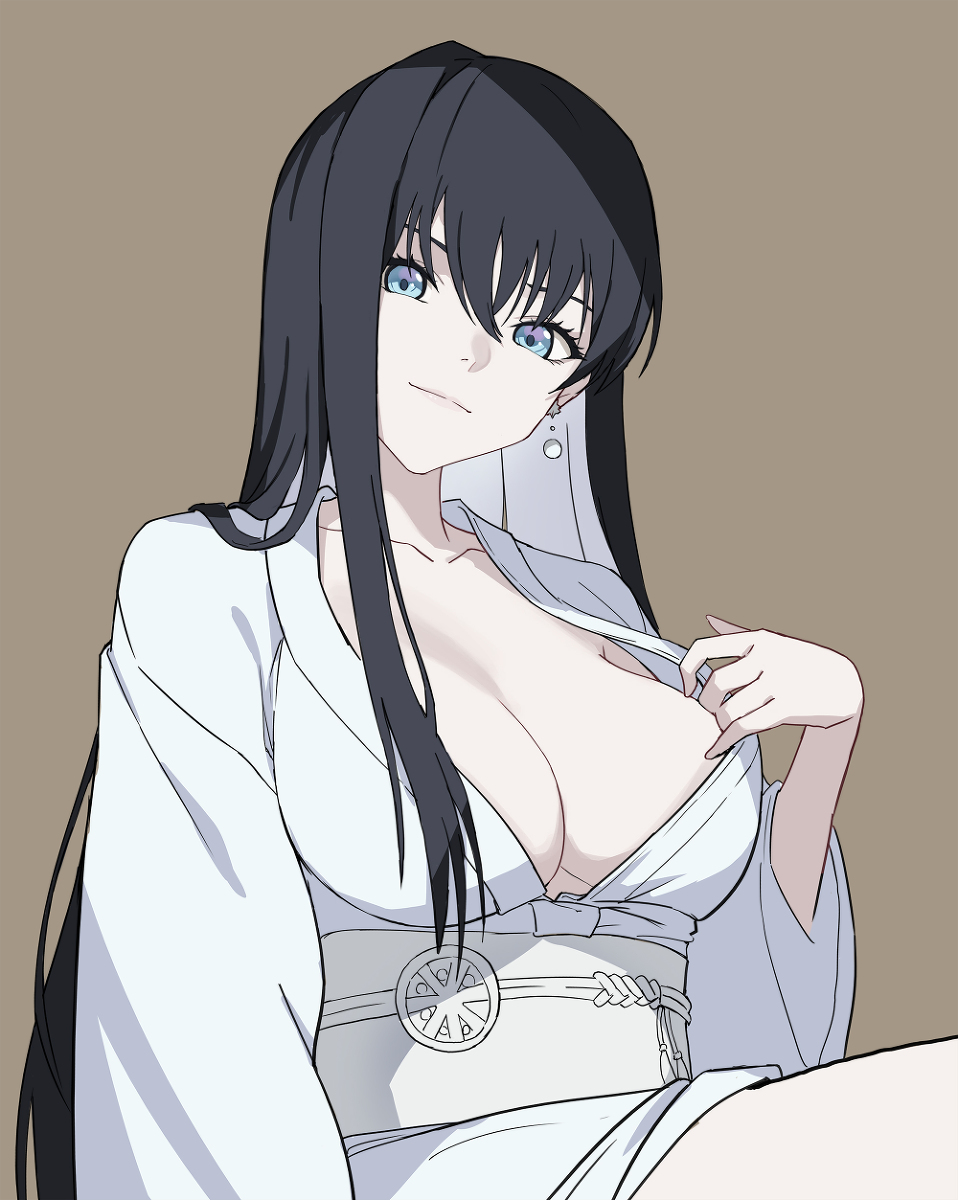 This is a pixiv picture whose title is Yuki-Onna.