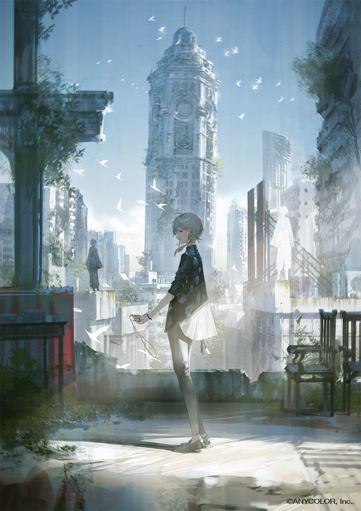 This is a pixiv picture whose title is 午前0時の向こう側.