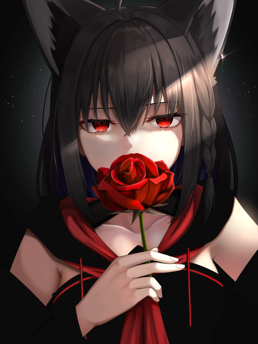 This is a pixiv picture whose title is 黒様.