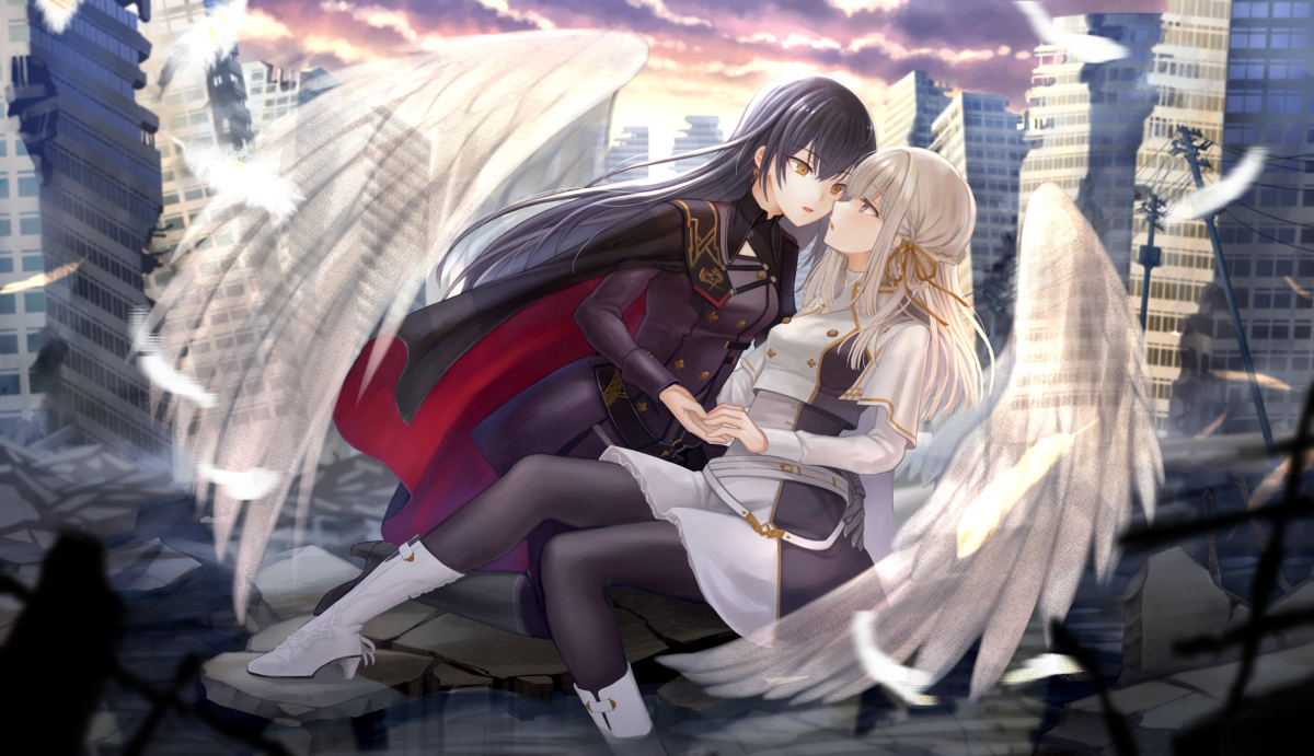 This is a pixiv picture whose title is 君の手をとる。.
