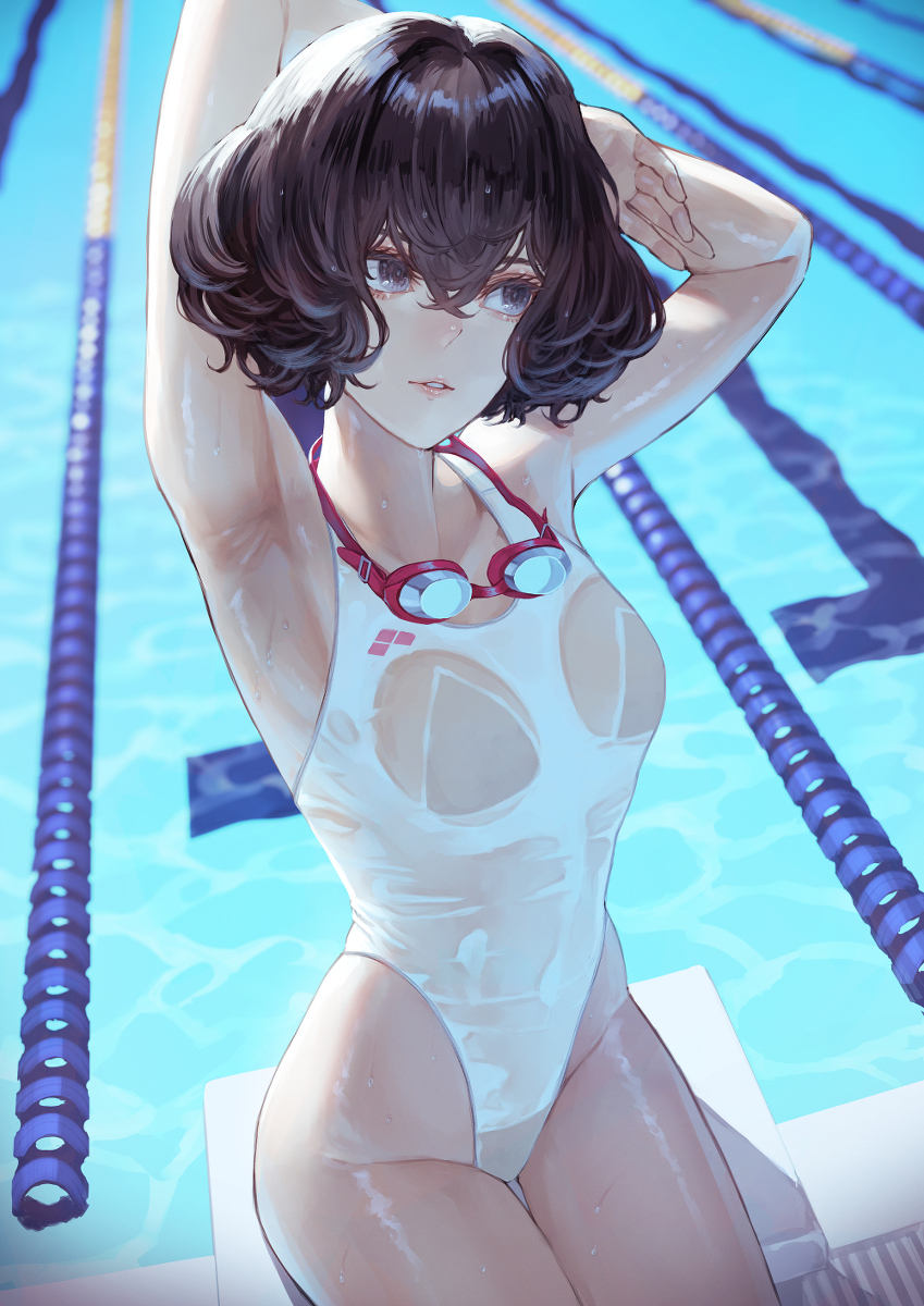 This is a pixiv picture whose title is プールサイド.