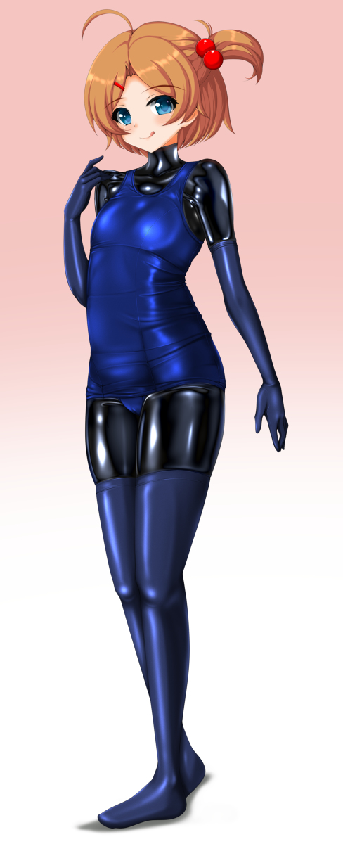 This is a pixiv picture whose title is ぴっちりスクール水着ちゃん.