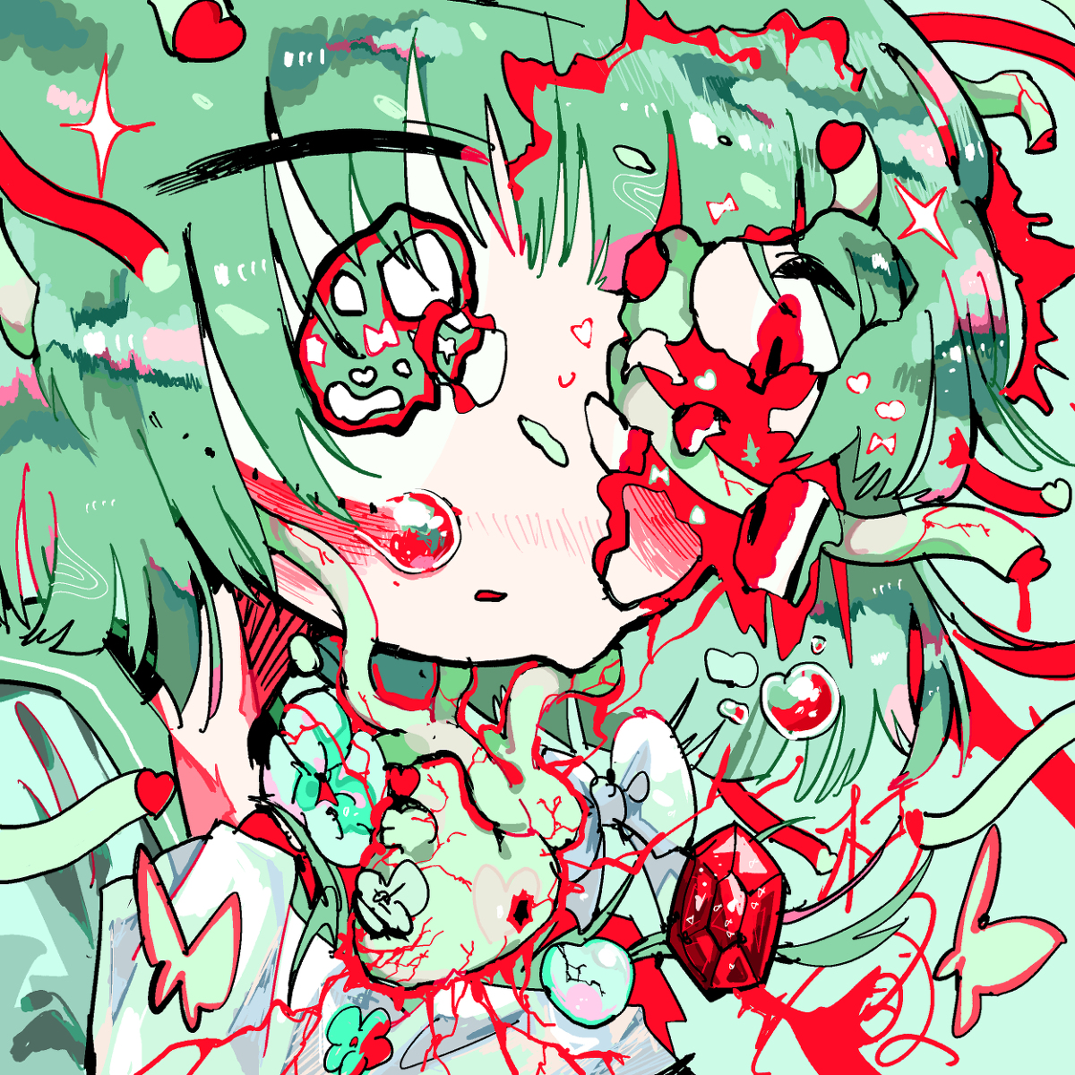 This is a pixiv picture whose title is くだらないな.