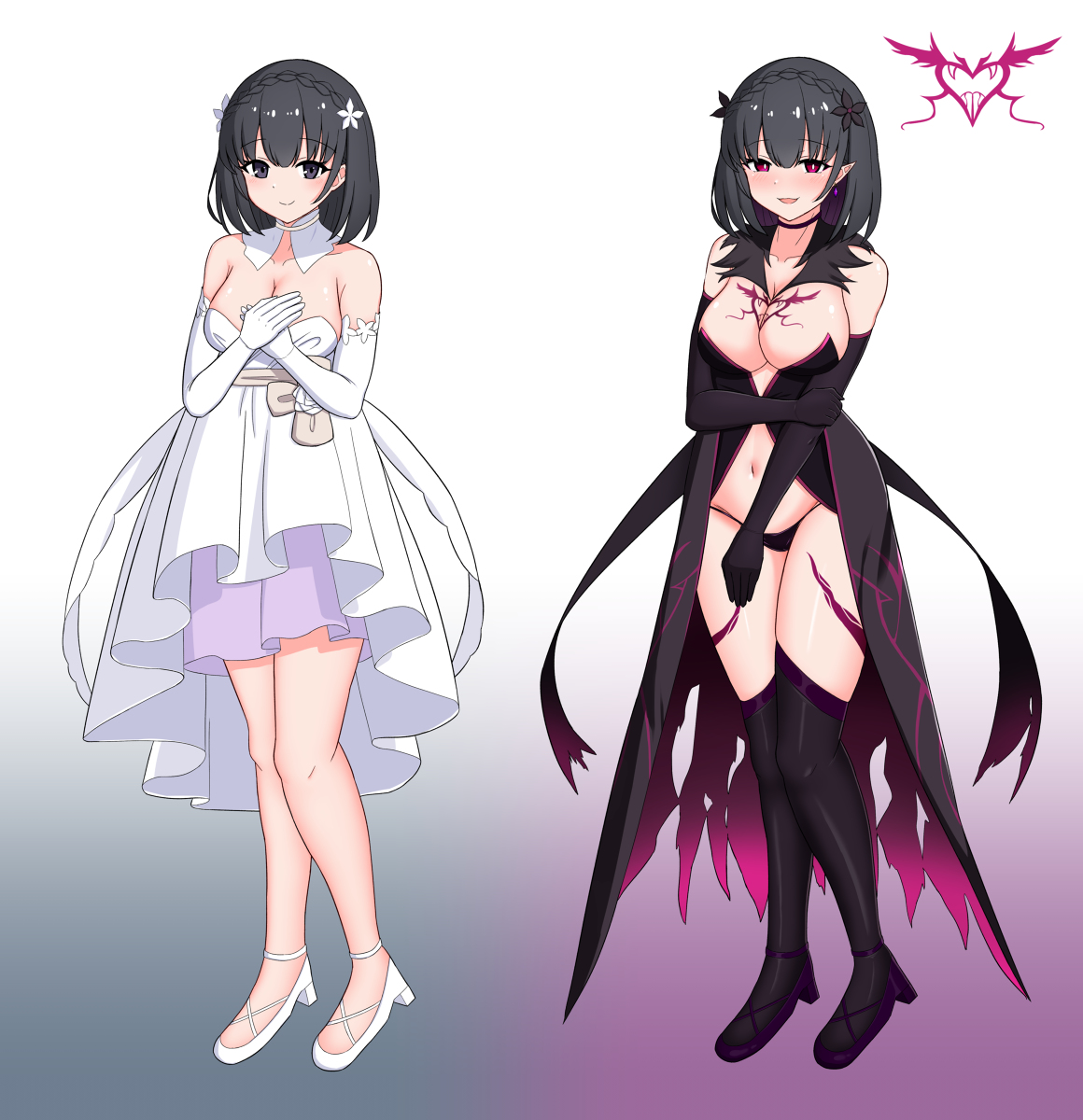 This is a pixiv picture whose title is 吸血魔女化レイニ嬢.