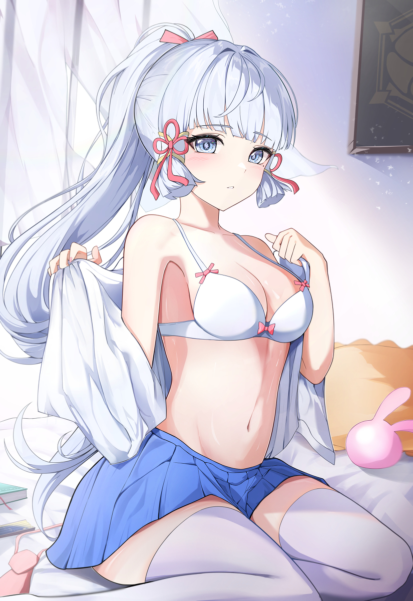 This is a pixiv picture whose title is Kamisato Ayaka.