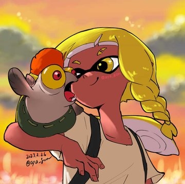 This is a pixiv picture whose title is スプラトゥーン3らくがき.