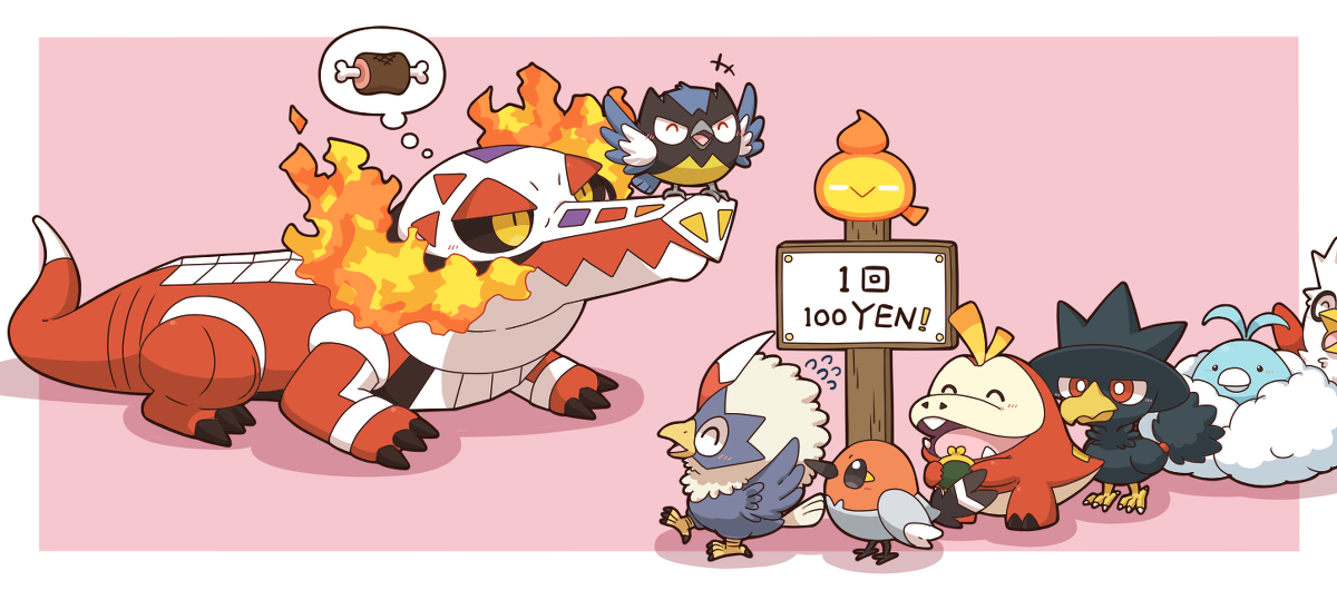 This is a pixiv picture whose title is ほのおワニ。２.