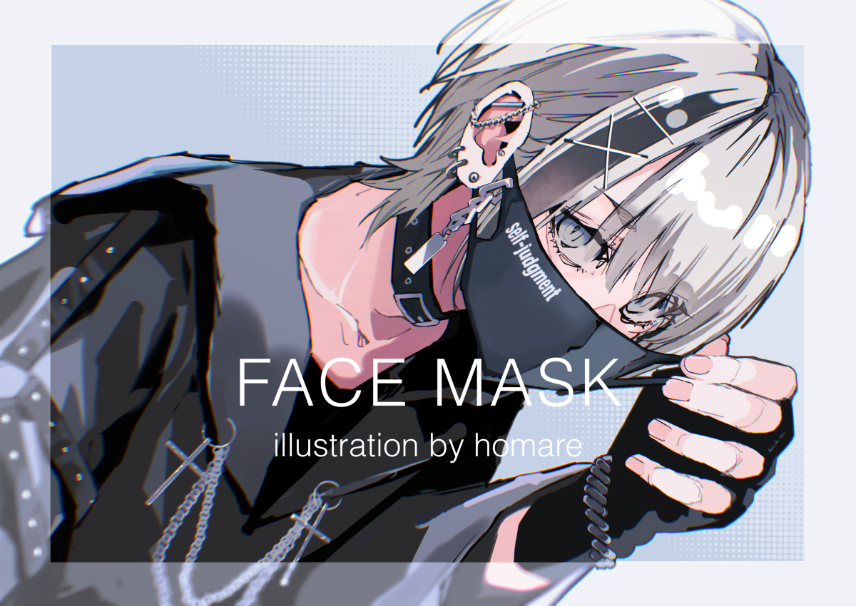 This is a pixiv picture whose title is FACE MASK.