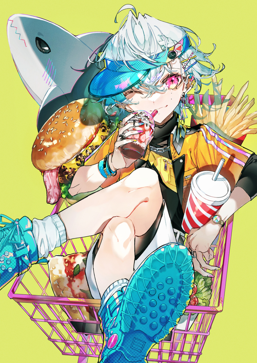This is a pixiv picture whose title is 美少年の描き分け塗りテクニック.