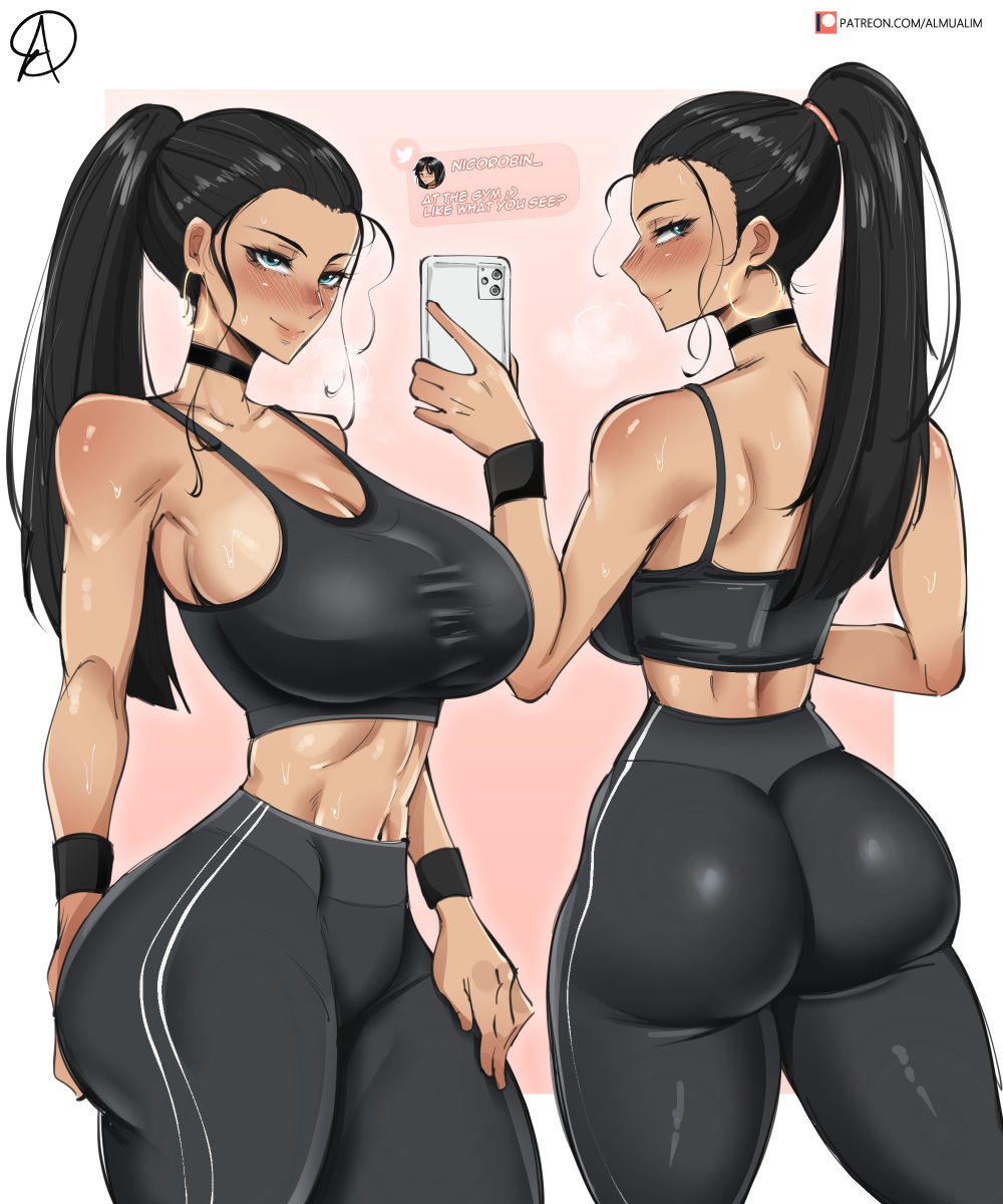 This is a pixiv picture whose title is ニコ・ロビン Nico Robin.