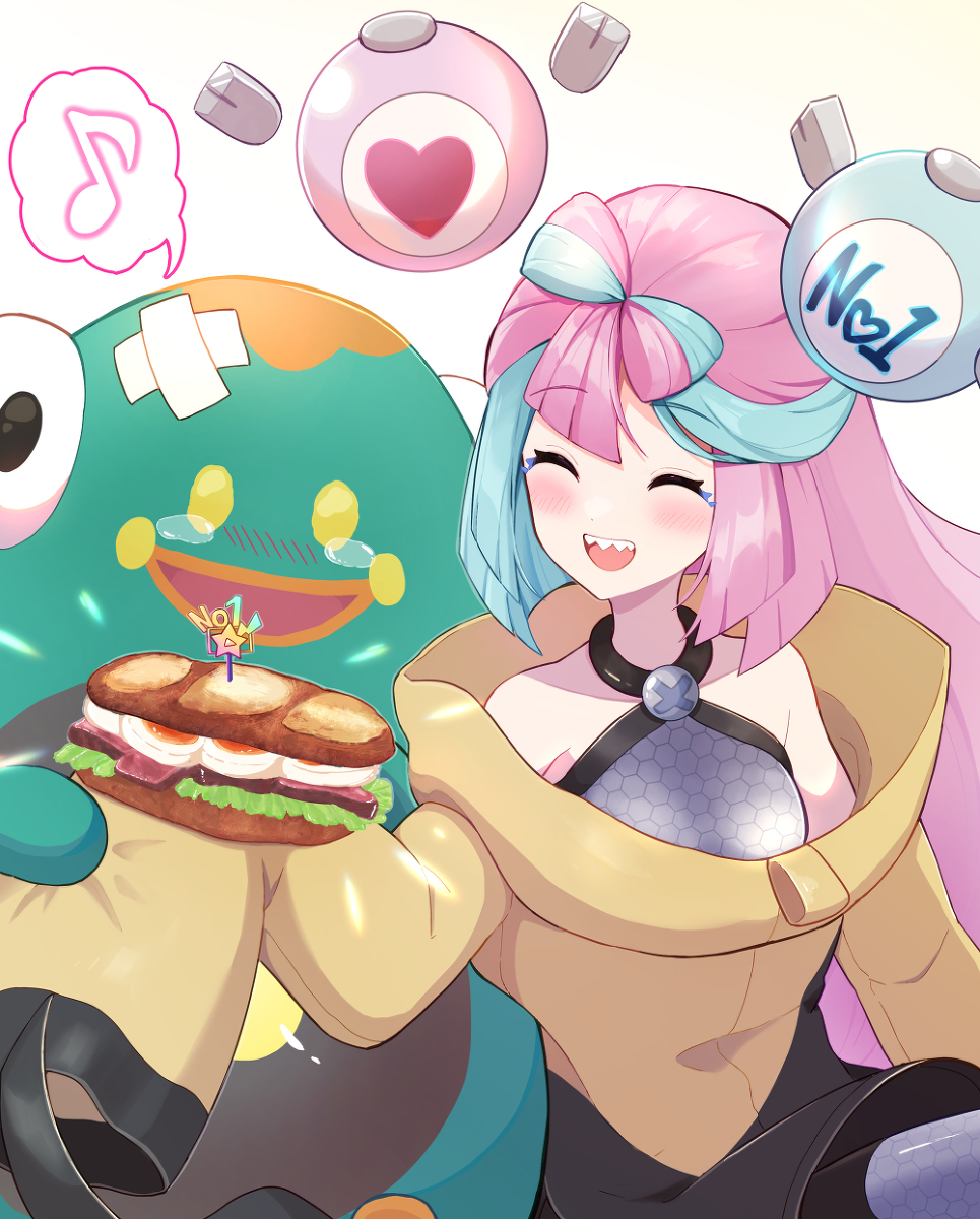 This is a pixiv picture whose title is 「これ食べて元気だして！」.