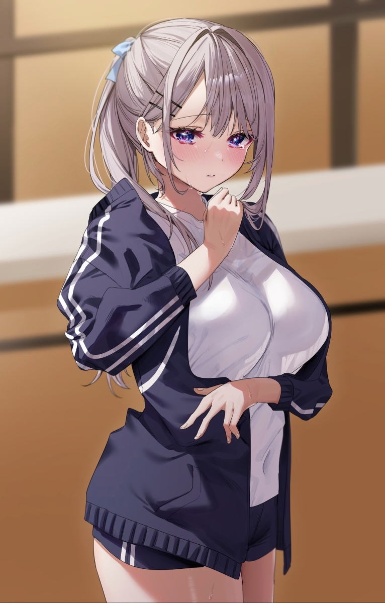 This is a pixiv picture whose title is (肩痛い……).
