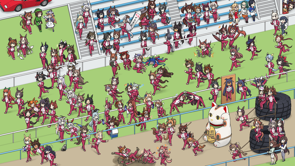 This is a pixiv picture whose title is トレセン学園.