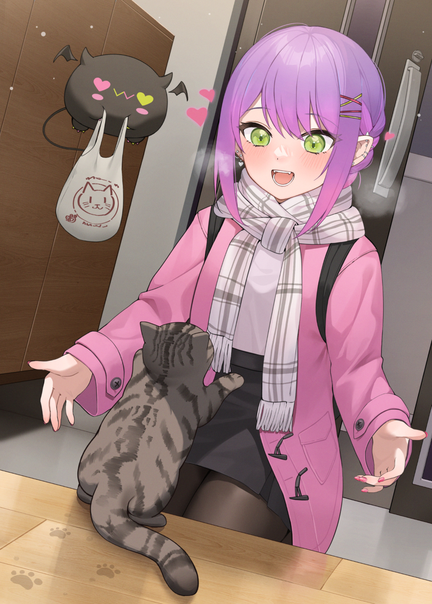 This is a pixiv picture whose title is 仕事帰宅後、最初にやること..