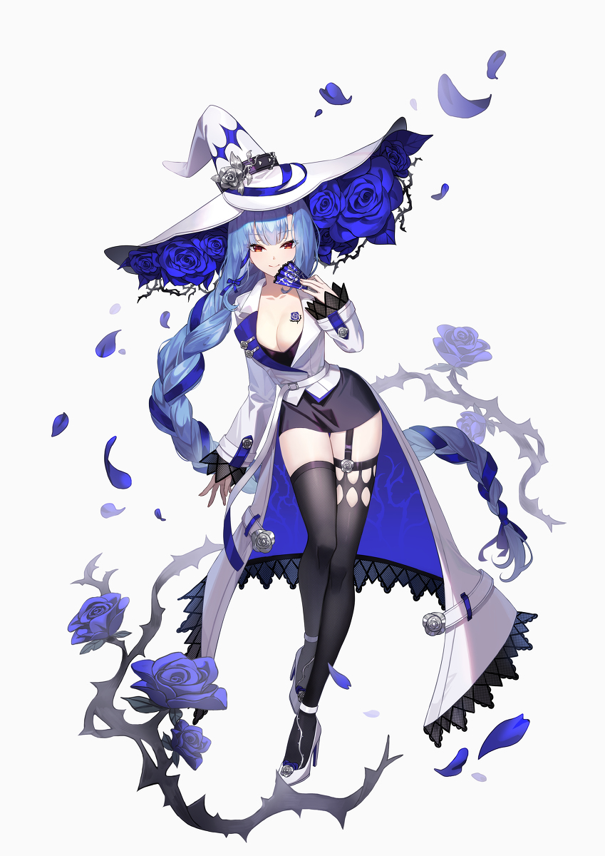 This is a pixiv picture whose title is Lua Blue Rose Witch.