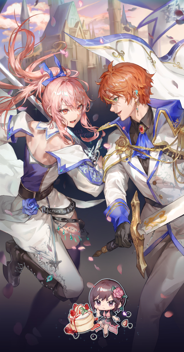 This is a pixiv picture whose title is パンケーキの騎士.