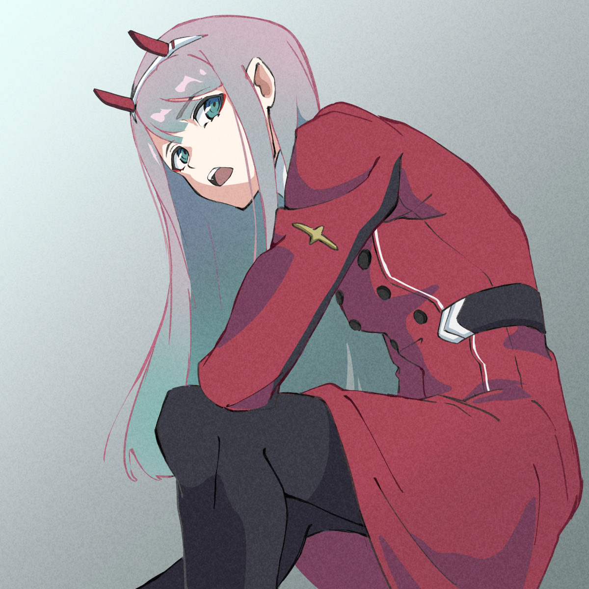 This is a pixiv picture whose title is ゼロツー.