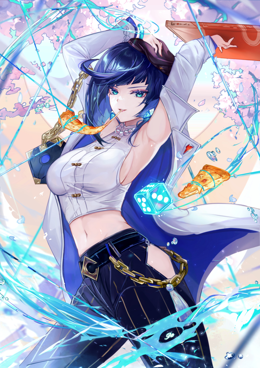 This is a pixiv picture whose title is 🍕.
