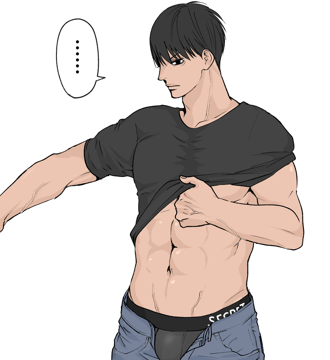 This is a pixiv picture whose title is 【水泳部DD】ぴちぴち.