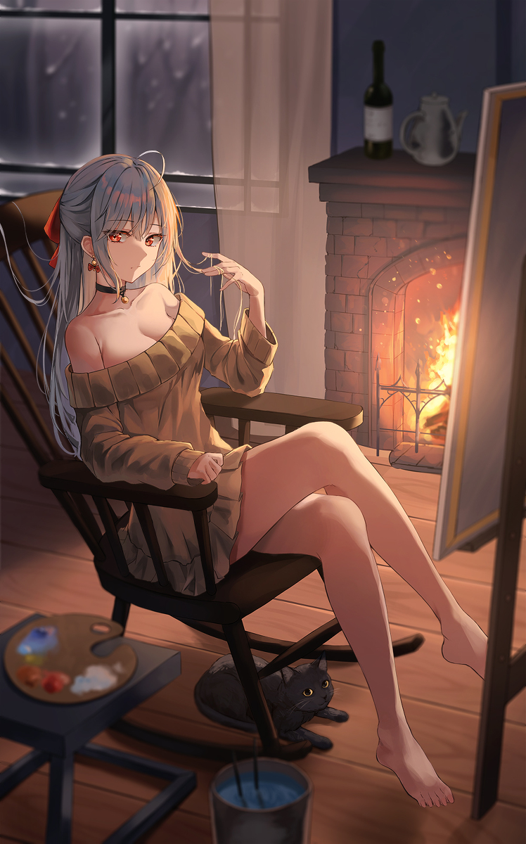 This is a pixiv picture whose title is 冬.