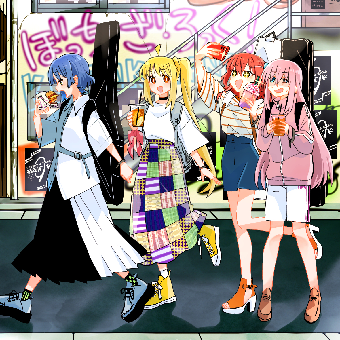 This is a pixiv picture whose title is ぼっち・ざ・ろっく！.