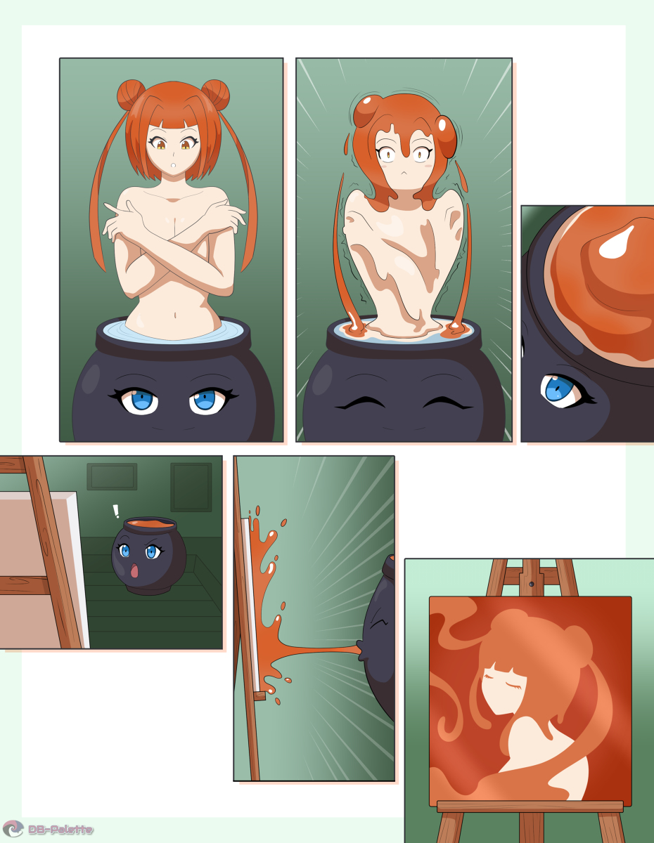 This is a pixiv picture whose title is スプラッタ塗装 / Splatter Painting.