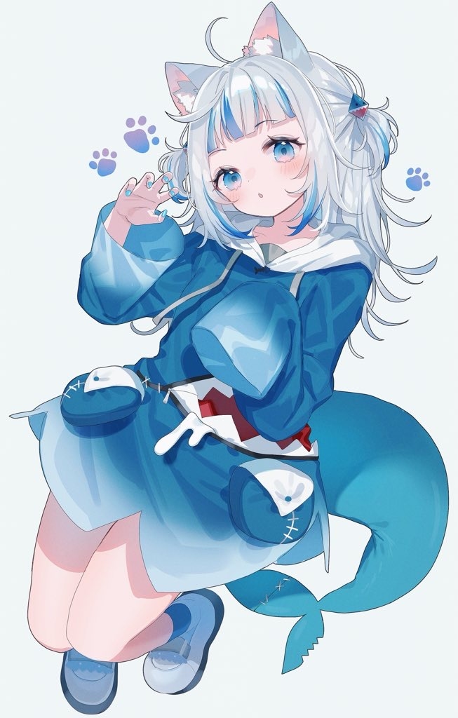 This is a pixiv picture whose title is ﾆｬ🦈.