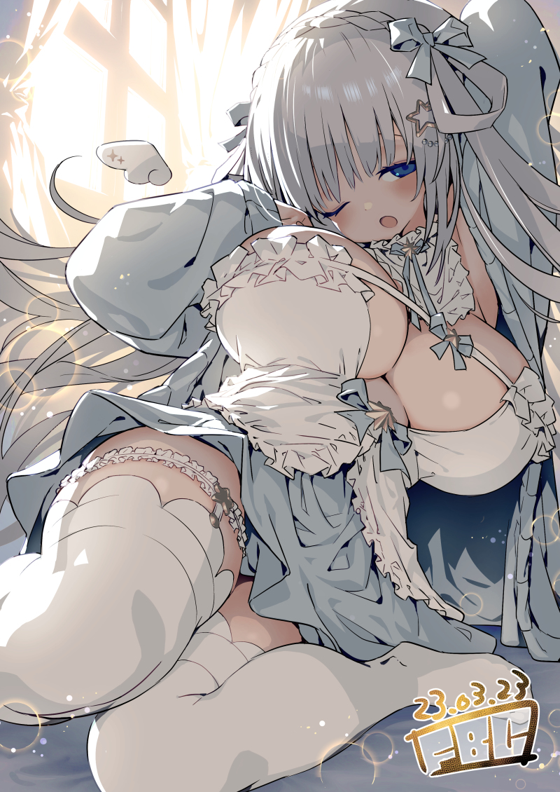 This is a pixiv picture whose title is 白羽ねむちゃん.