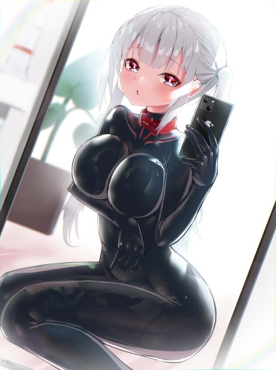 This is a pixiv picture whose title is 自撮り②.