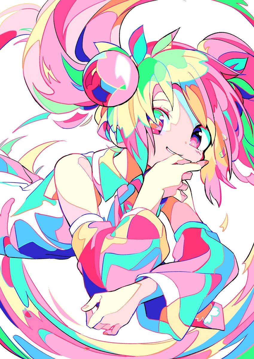 This is a pixiv picture whose title is 桜ミク.