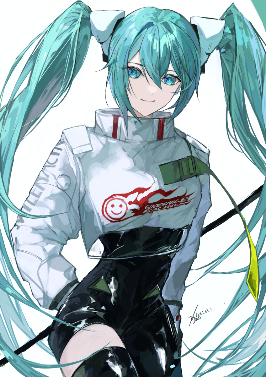 This is a pixiv picture whose title is Miku!.