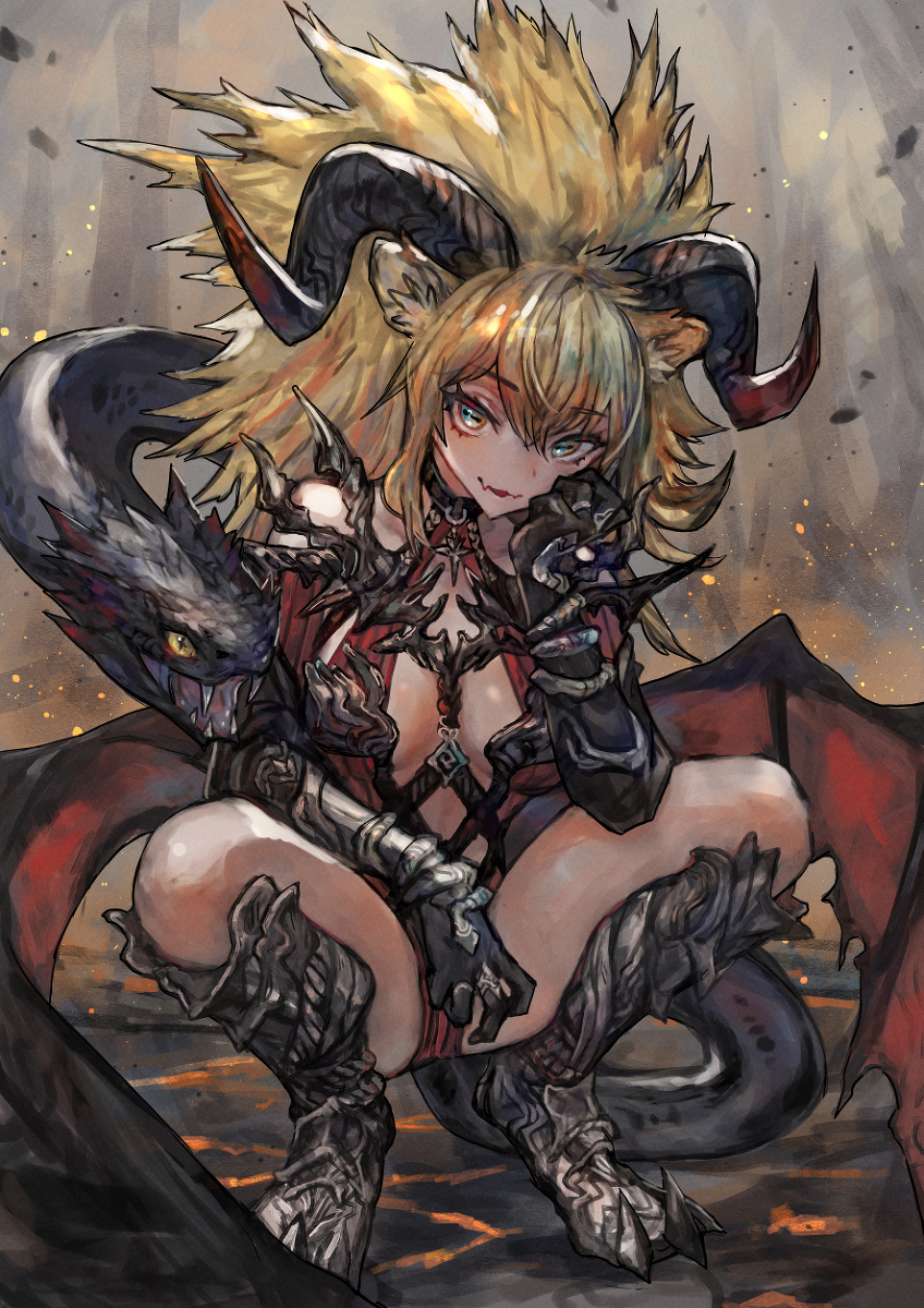 This is a pixiv picture whose title is キマイラ女子.