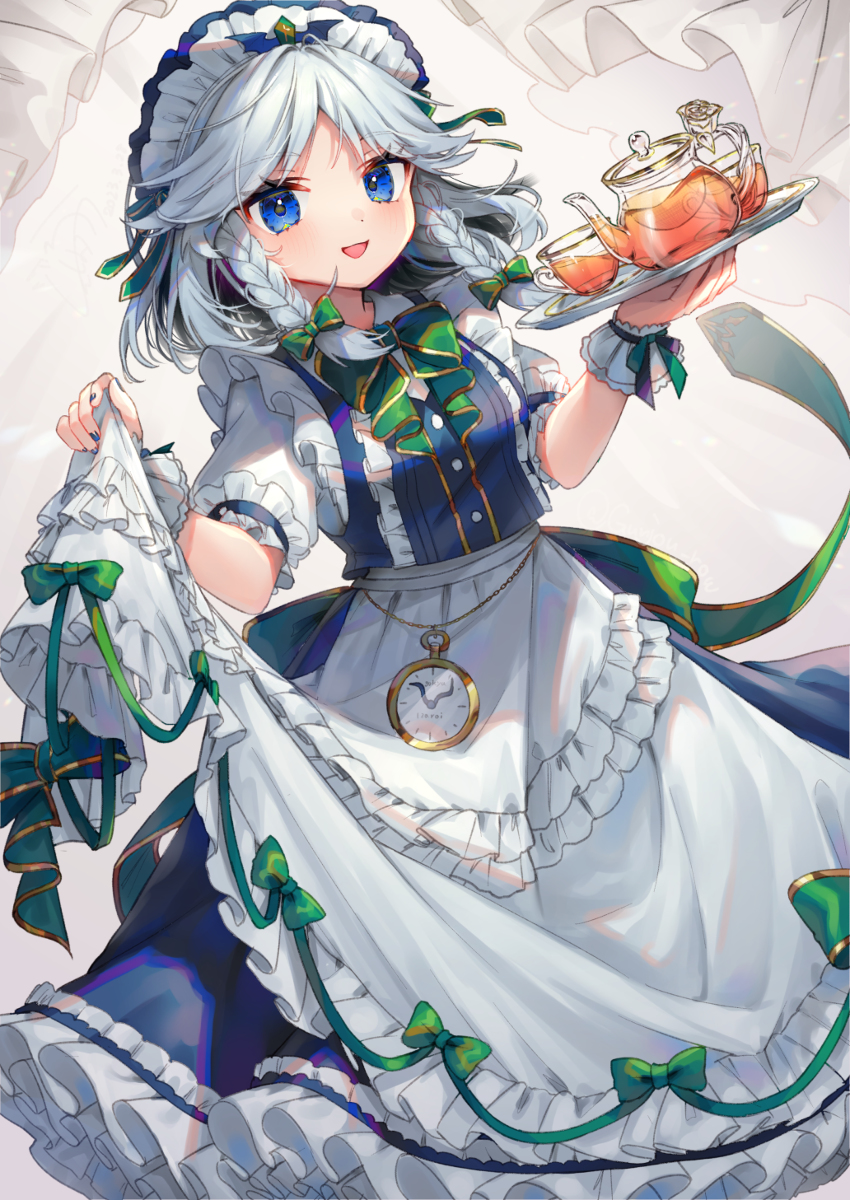 This is a pixiv picture whose title is フリフリ咲夜さん.