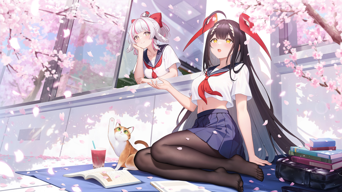 This is a pixiv picture whose title is 桜.