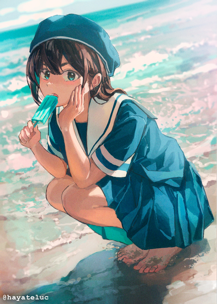 This is a pixiv picture whose title is Blue candy.