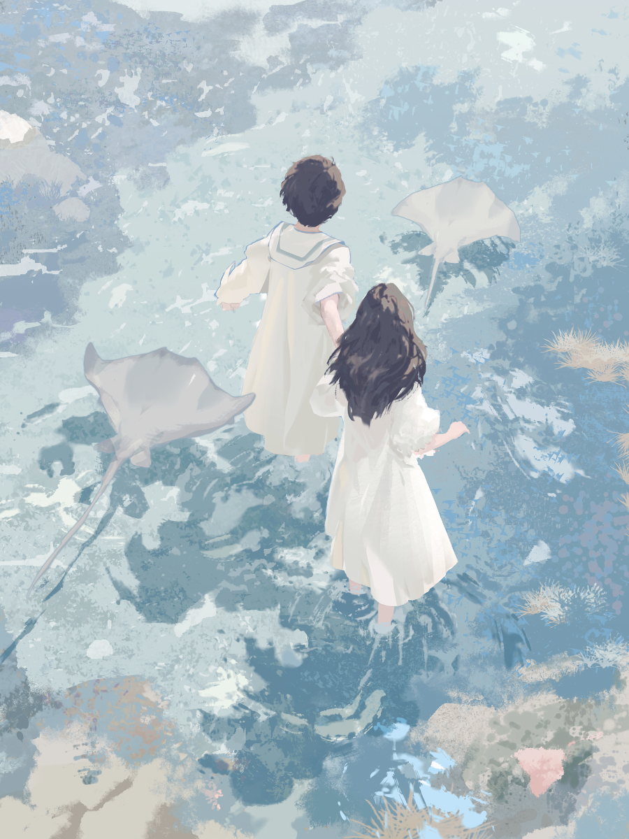 This is a pixiv picture whose title is 《Free Walk》.
