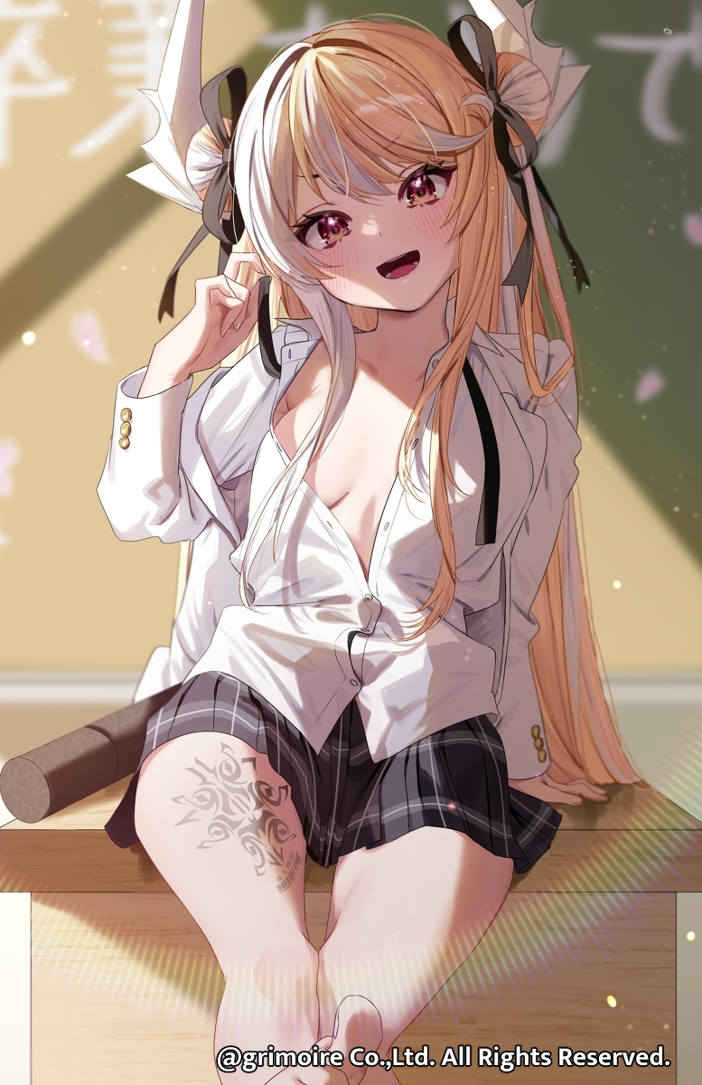 This is a pixiv picture whose title is 🤍💛.