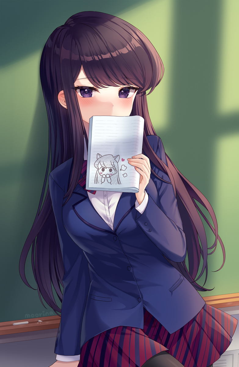 This is a pixiv picture whose title is 古見さん.