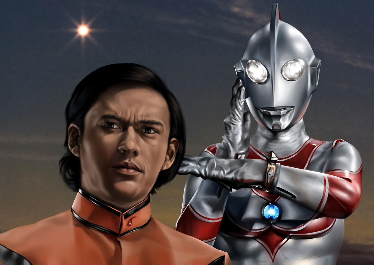 This is a pixiv picture whose title is さようなら！ウルトラマン　さようなら！郷 秀樹.